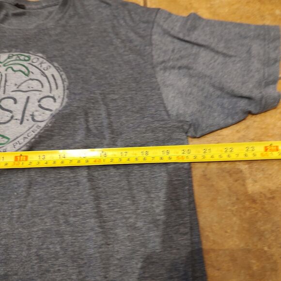 Garth Brooks Oasis Men's T-shirt Short Sleeve Double Sided Print Gray Med - Picture 3 of 6